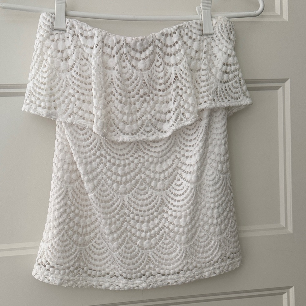 Lilly Pulitzer Lace Off-Shoulder Top